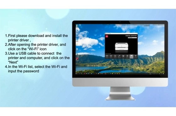 03 Deli Impressora P2500 Modelo WiFi-Móvel-Airprint