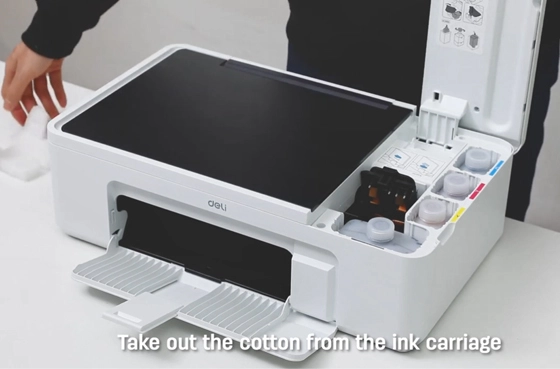 02 cabeça de impressão impressora Deli impressora jato de tinta D311NW