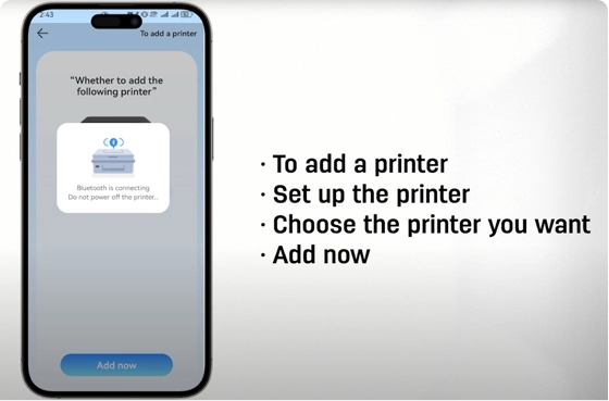 05 [APEL de impressão Deli] Rede Bluetooth
