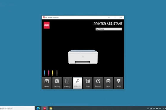 07 Limpeza da cabeça de impressão via computador