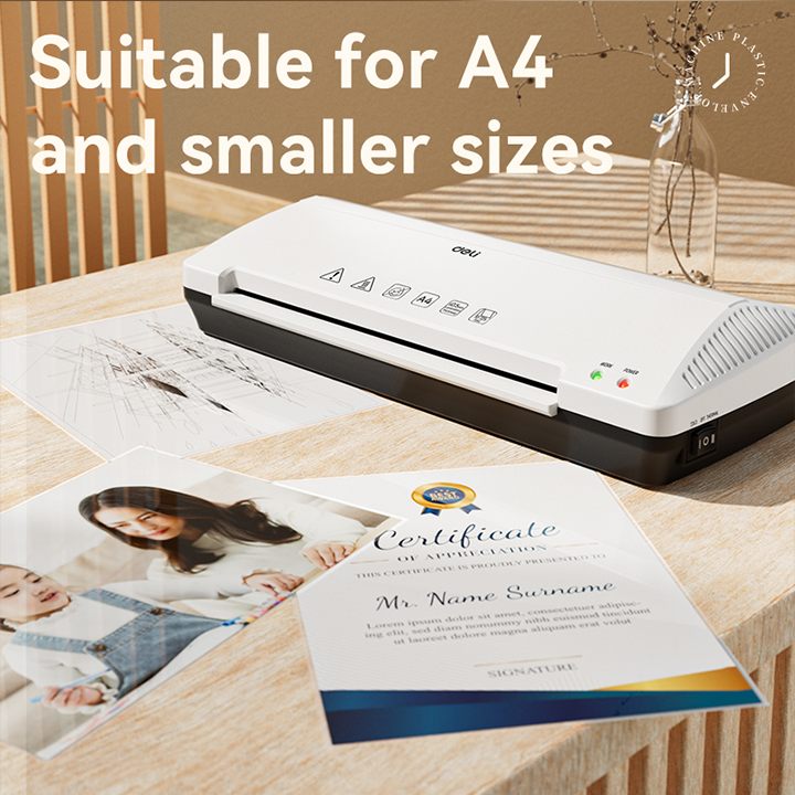 et102 70 125 mic a4 plastics laminator size