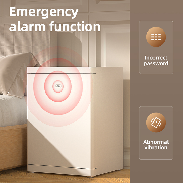 et606 home bedside cabinet safe function