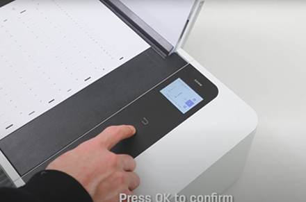 Impressora a jato de tinta D311NW Calibração Via Impressora Deli Impressora Deli