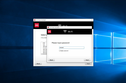 Impressora jato de tinta D311NW, impressora Deli de configuração de rede de computador