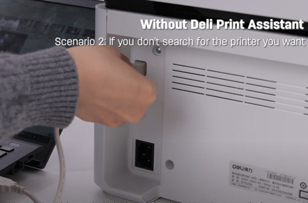 Instalação baseada em PC de impressora USB