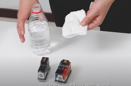 Impressora a jato de tinta D311NW para limpeza manual da cabeça de impressão