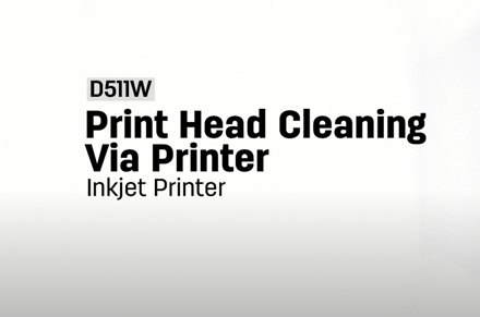 Limpeza da cabeça da impressora através da impressora