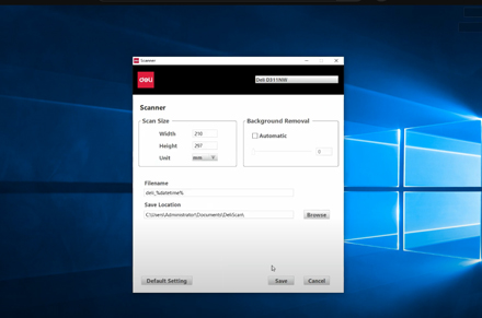 Impressora a jato de tinta D311NW Impressora Deli de digitalização