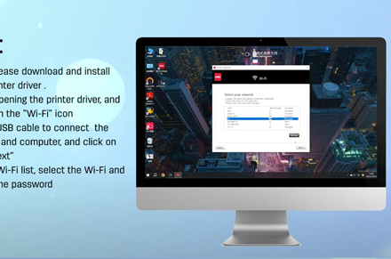 Impressora Deli (Conecte Wi-Fi através do computador Windows)