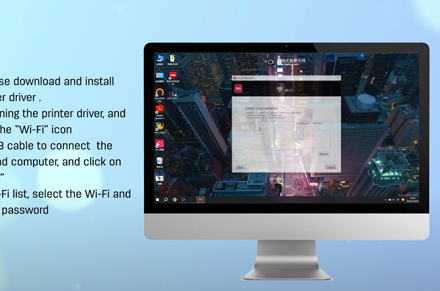 Impressora Deli (Conecte Wi-Fi através do computador Windows)