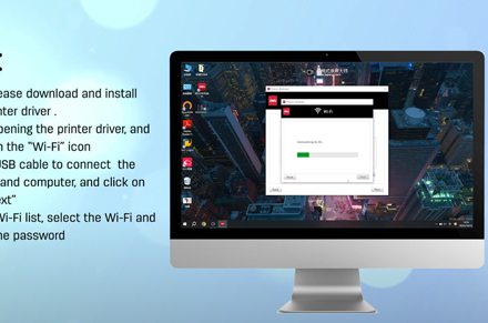 Impressora Deli (Conecte Wi-Fi através do computador Windows)