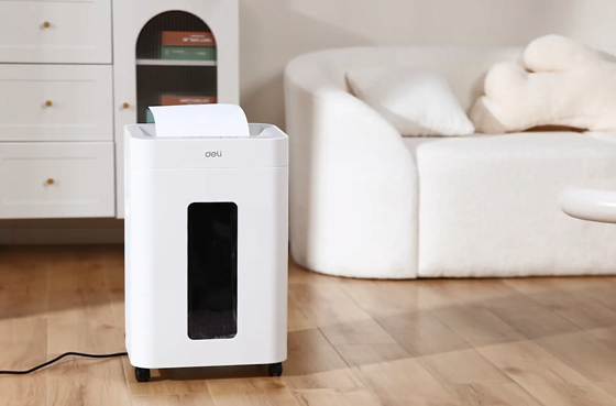 01 Deli ET048 Triturador de papel de negócios ultra-silencioso