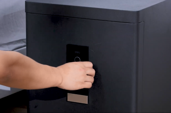 01 Deli ET593 Série Commercia Porta Automática Segura