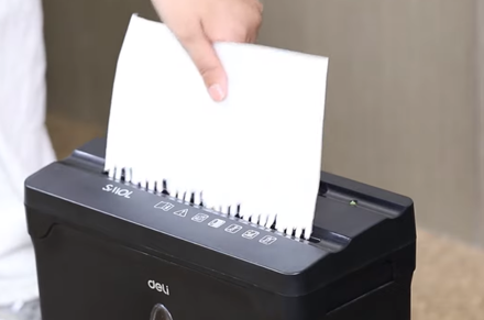 Triturador de papel Deli ET015