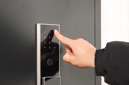 Deli ET595 ET596 ET597 Série Premium Impressão Digital & Caixa Segura Digital