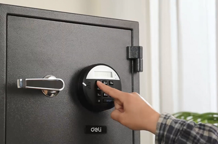 Caixa à prova de fogo da senha eletrônica da série Deli ET580