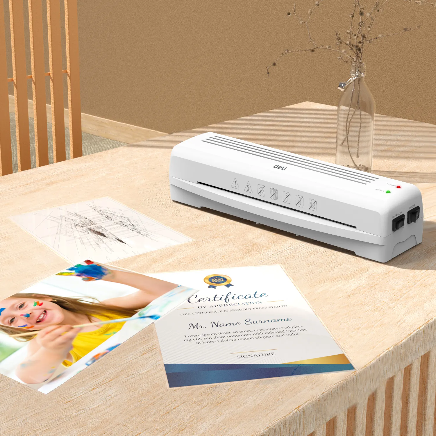 E14378 Laminador de plástico A4, 80–125 µm
