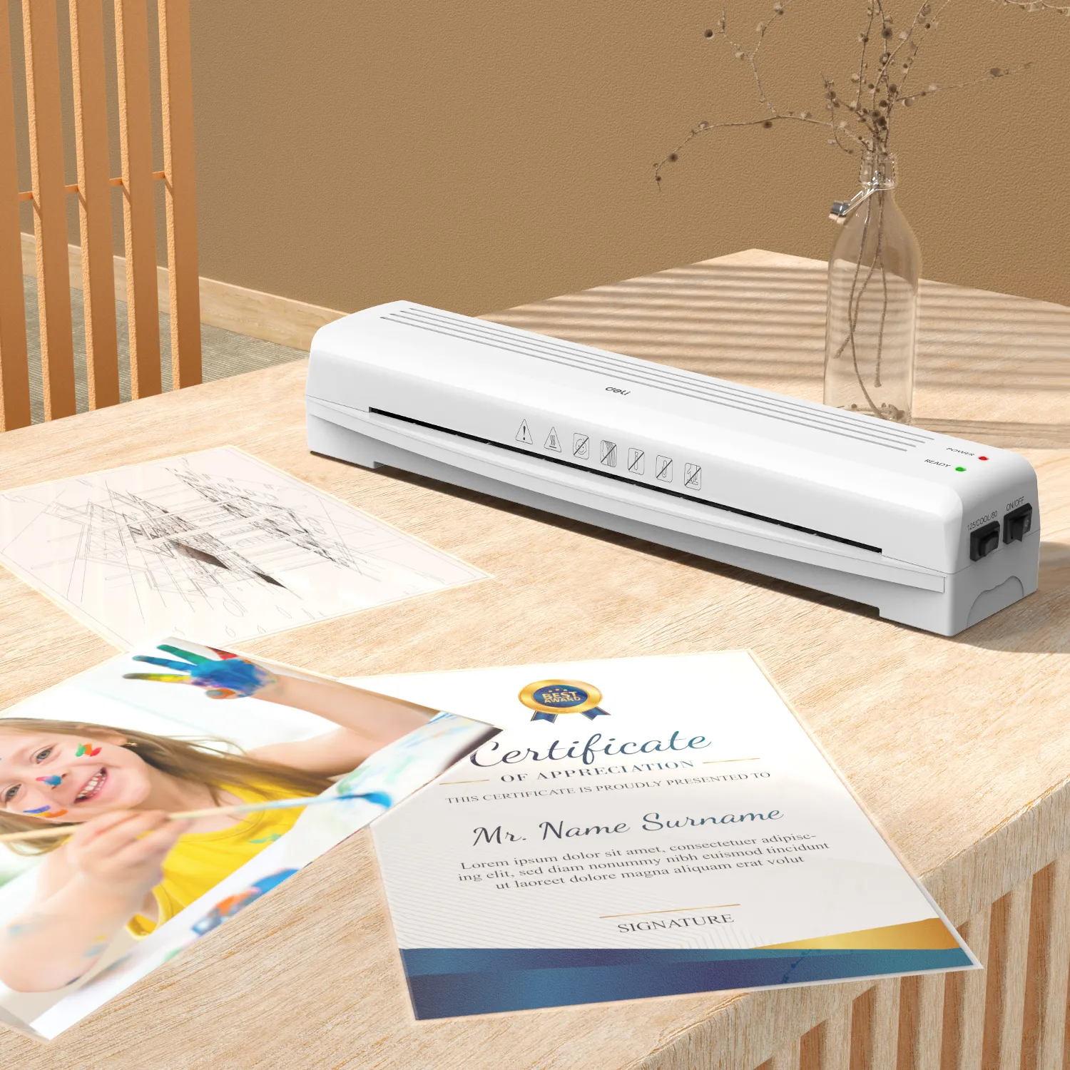 E14379 80-125 mic Laminador de Plásticos A3